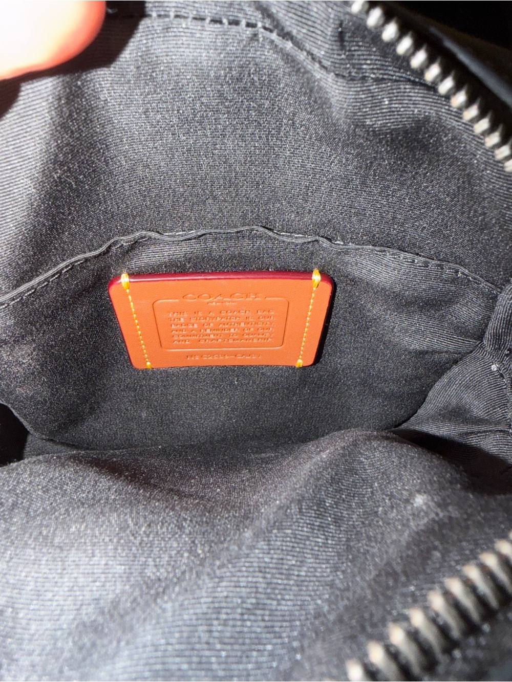 Coach Black Leather Crossbody Turn-Lock Pouch - Picture 9 of 11
